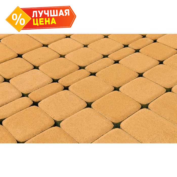Плитка тротуарная BRAER Классико медовый, 115х60 мм